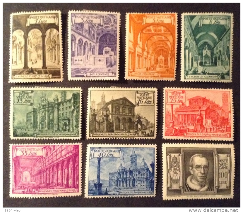 Vatican MH* 1949 Mi 149/158, Yv 140/149 - Neufs