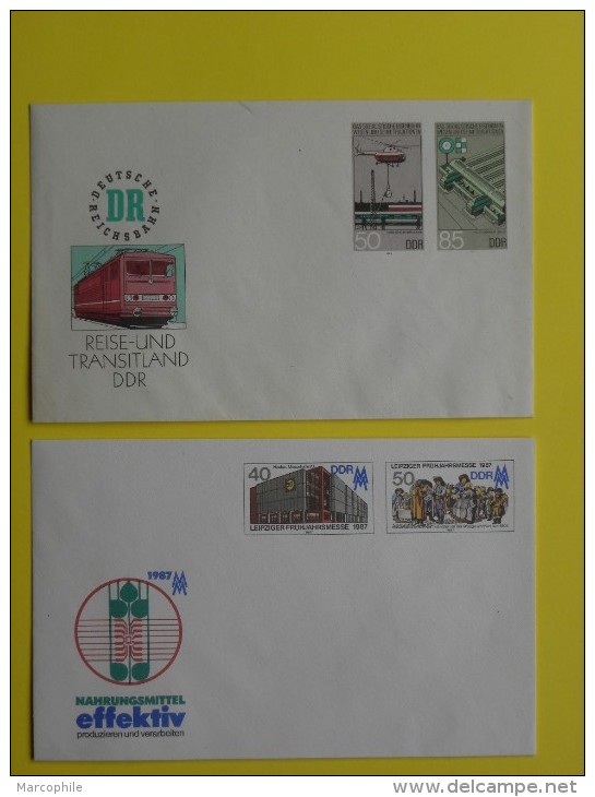 ALLEMAGNE - RDA / LOT DE 10 ENTIERS POSTAUX PRIVES ILLUSTRES  / 4 IMAGES (ref 587) - Lots & Kiloware (max. 999 Stück)