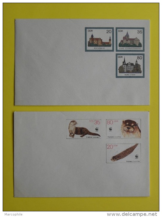 ALLEMAGNE - RDA / LOT DE 10 ENTIERS POSTAUX PRIVES ILLUSTRES  / 4 IMAGES (ref 587) - Lots & Kiloware (max. 999 Stück)