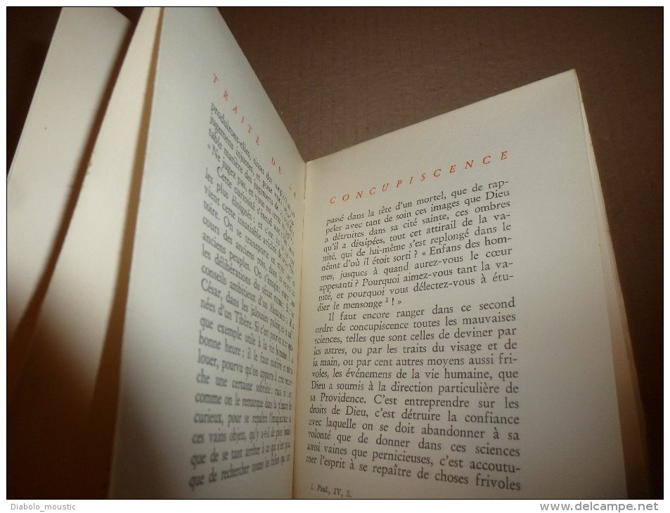 1947 Traité de la CONCUPISCENCE par Jacques-Bénigne Bossuet (exemplaire n° 902 tiré sur velin fin) Aux Portes de France