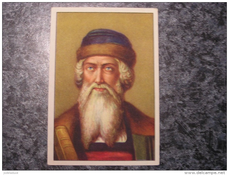 HANS GUTENBERG  Chromo N° 66 Personnage Célébre Soie à Coudre GUTERMANN Gütermann Chromos Vignette Trading Card - Autres & Non Classés