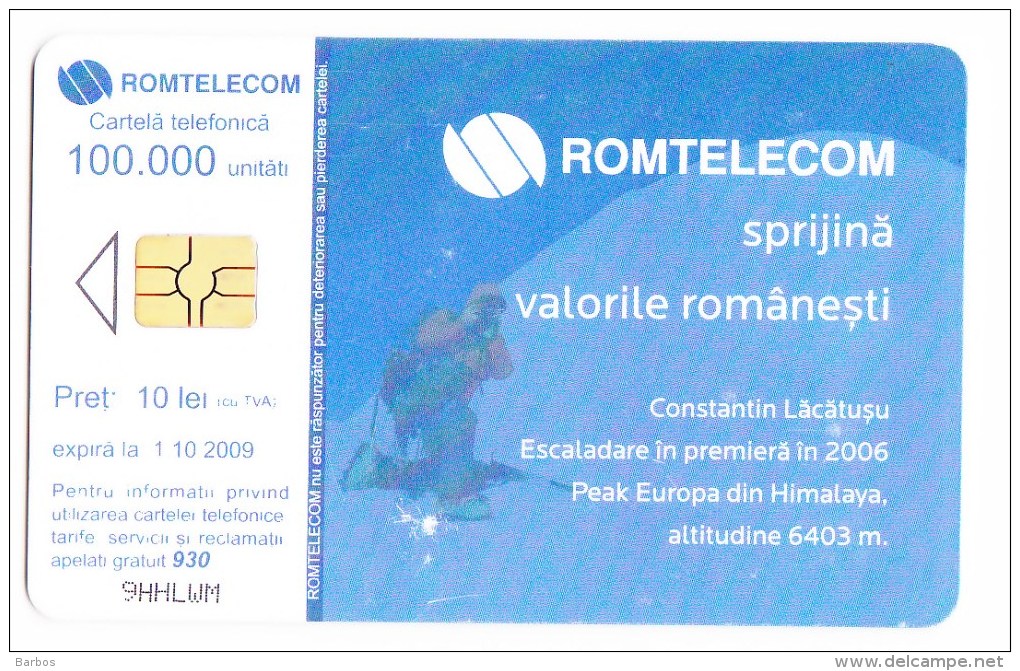 Romania   , Phonecards   , 2009 , Nepal Mountains ,  Used - Montañas