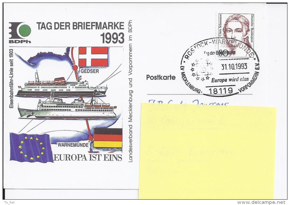 1305 Op Briefkaart 1993   (2011046) - Postkaarten - Gebruikt