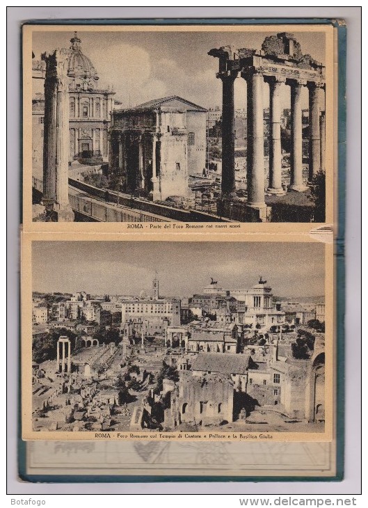 CARNET 32  PHOTOS NON DETACHABLES(avec description au do) MONUMENTS  ROME