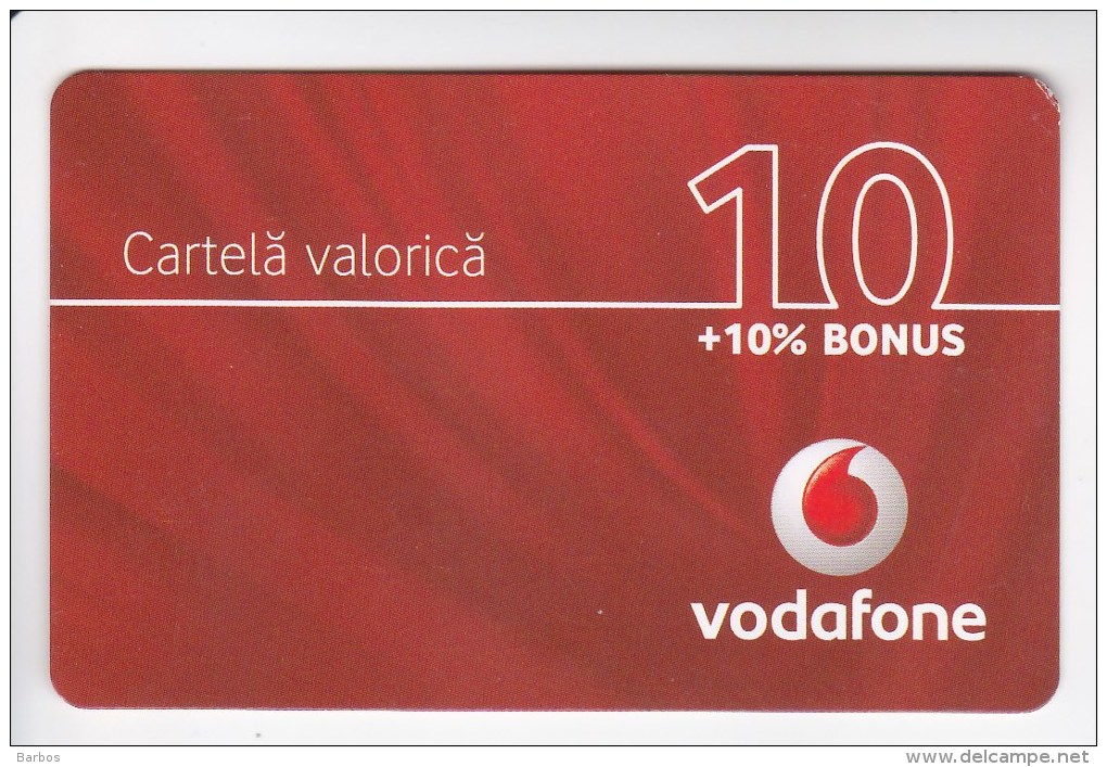 Romania ,  Prepaid Phonecard -  Vodafone , 10 Euro , Paper , Used - Romania