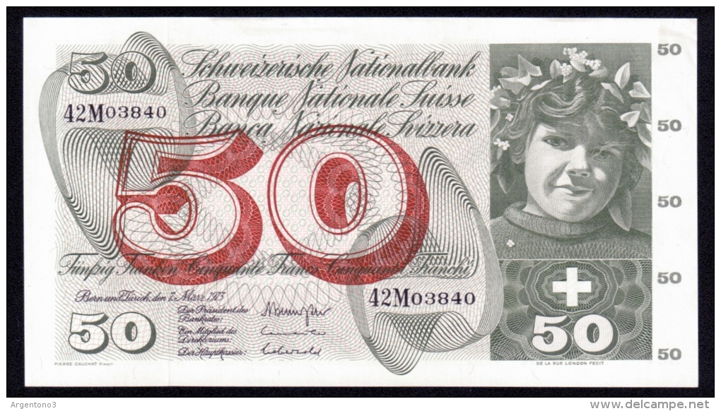 Switzerland 50 Francs 1973 P.48m UNC- - Schweiz