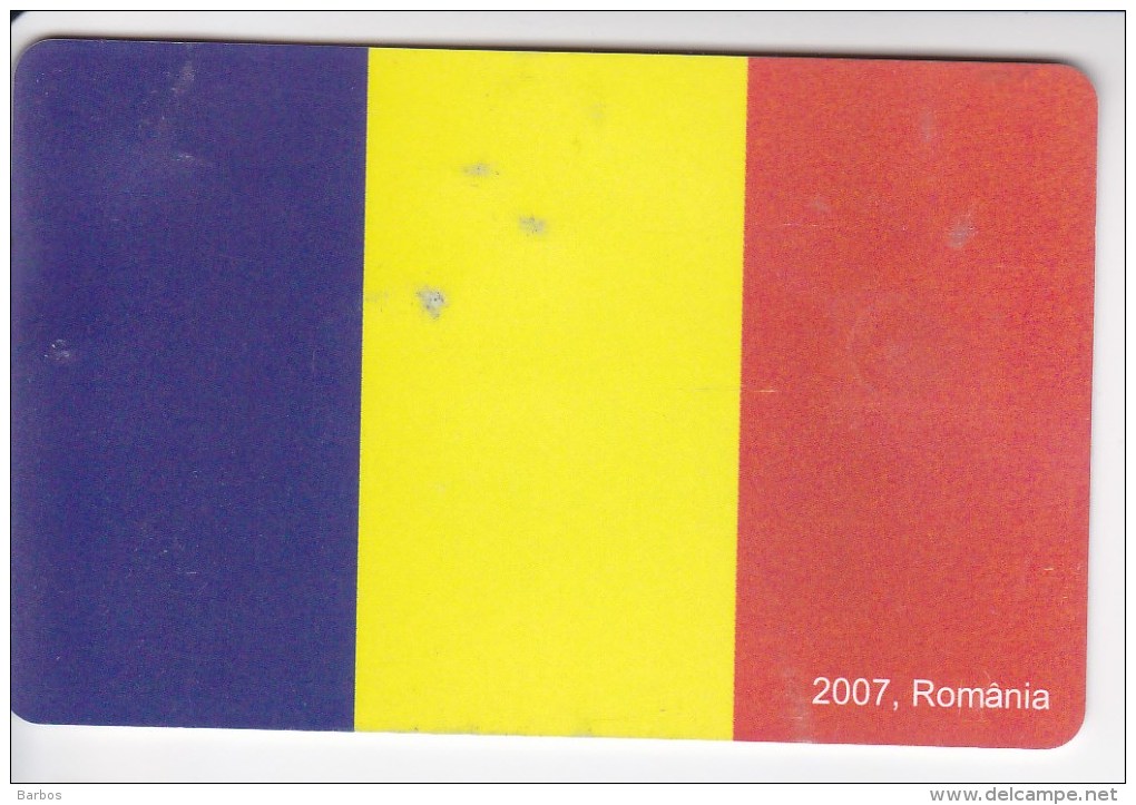 Romania ,  Phonecard  , 2007 , EU , Flag , Used - Romania