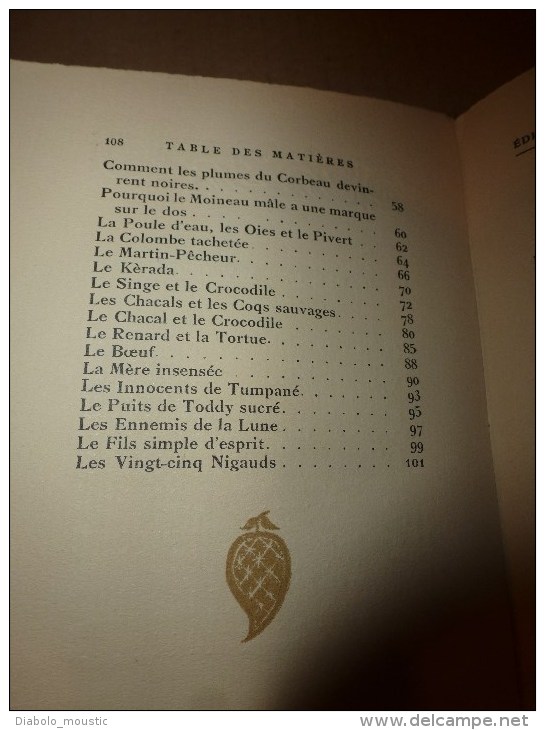 1925       LES LARMES DU COBRA      légende de Lanka  traduite par André Karpelès