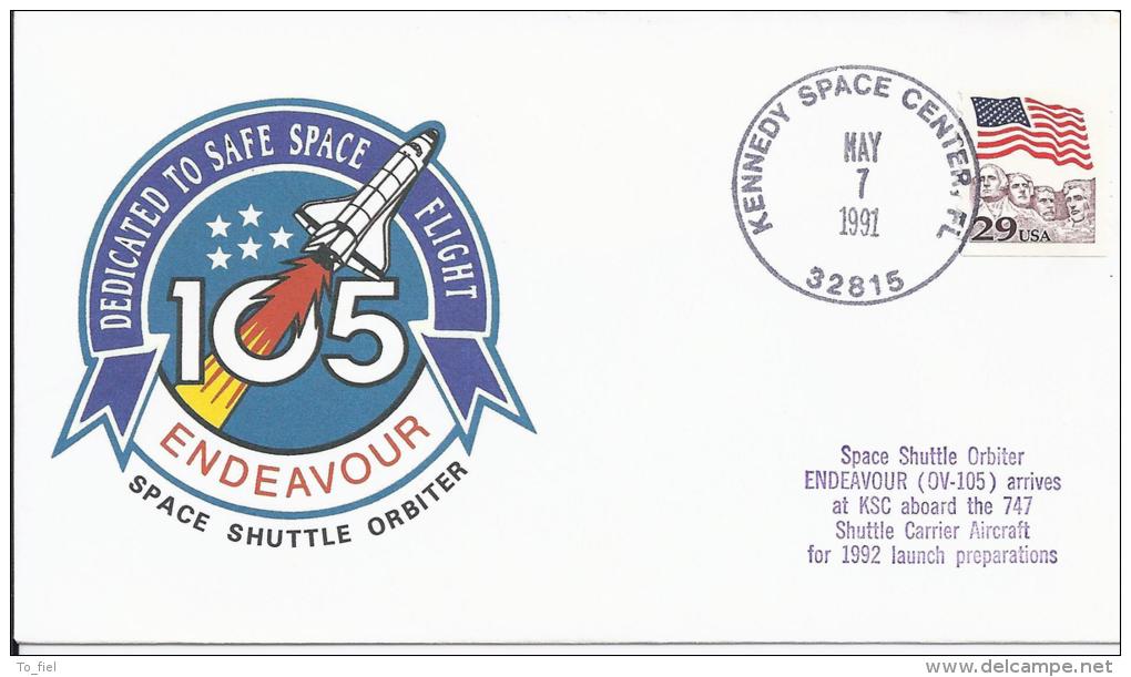 Briefomslag Space Shuttle Orbiter ENDEAVOUR (OV-105)     (201240) - North  America