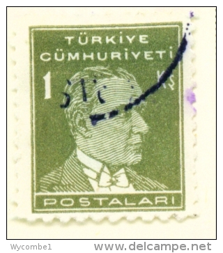 TURKEY  -  1931 To 1954  Kemal Attaturk Definitive  1k  Used As Scan - Gebraucht