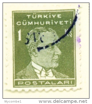 TURKEY  -  1931 To 1954  Kemal Attaturk Definitive  1k  Used As Scan - Used Stamps