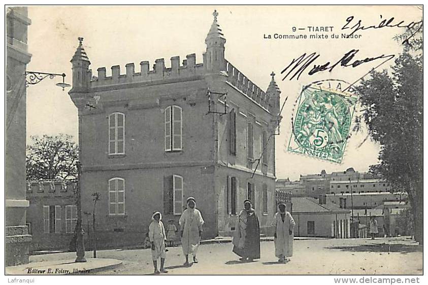 Algerie -ref A329- Tiaret - La Commune Mixte Du Nador - Carte Bon Etat  - - Tiaret