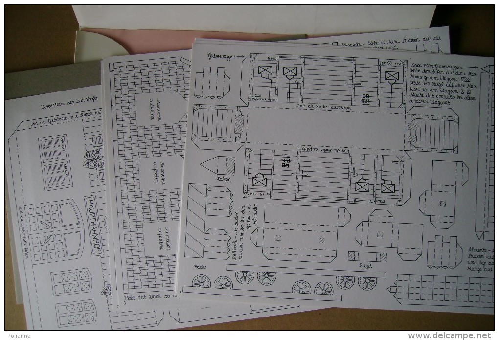 PCM/2 CARTAMODELLI Per Costruire Una STAZIONE FERROVIARIA -TRENI - VIAGGIATORI 1984 By Zweipunkt Verlag KG - Modelling