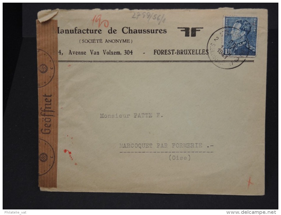 BELGIQUE - Lot De 5 Lettres Censurées Par Les Allemands - A étudier - Lot N° 2849 - WW II (Covers & Documents)