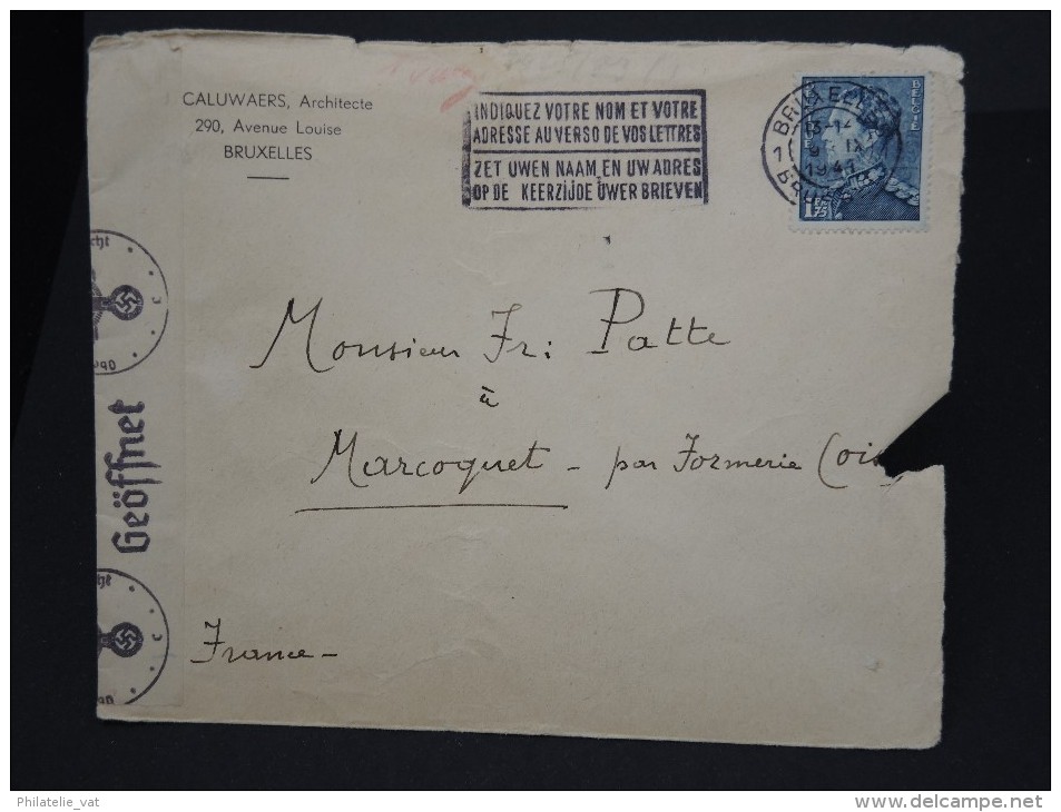 BELGIQUE - Lot De 5 Lettres Censurées Par Les Allemands - A étudier - Lot N° 2850 - Guerra '40-'45 (Storia Postale)