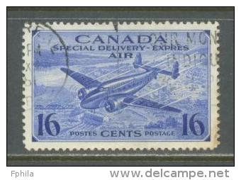 1942 CANADA 16C. AIRMAIL SPECIAL DELIVERY MICHEL: 233 USED - Luchtpost: Expres