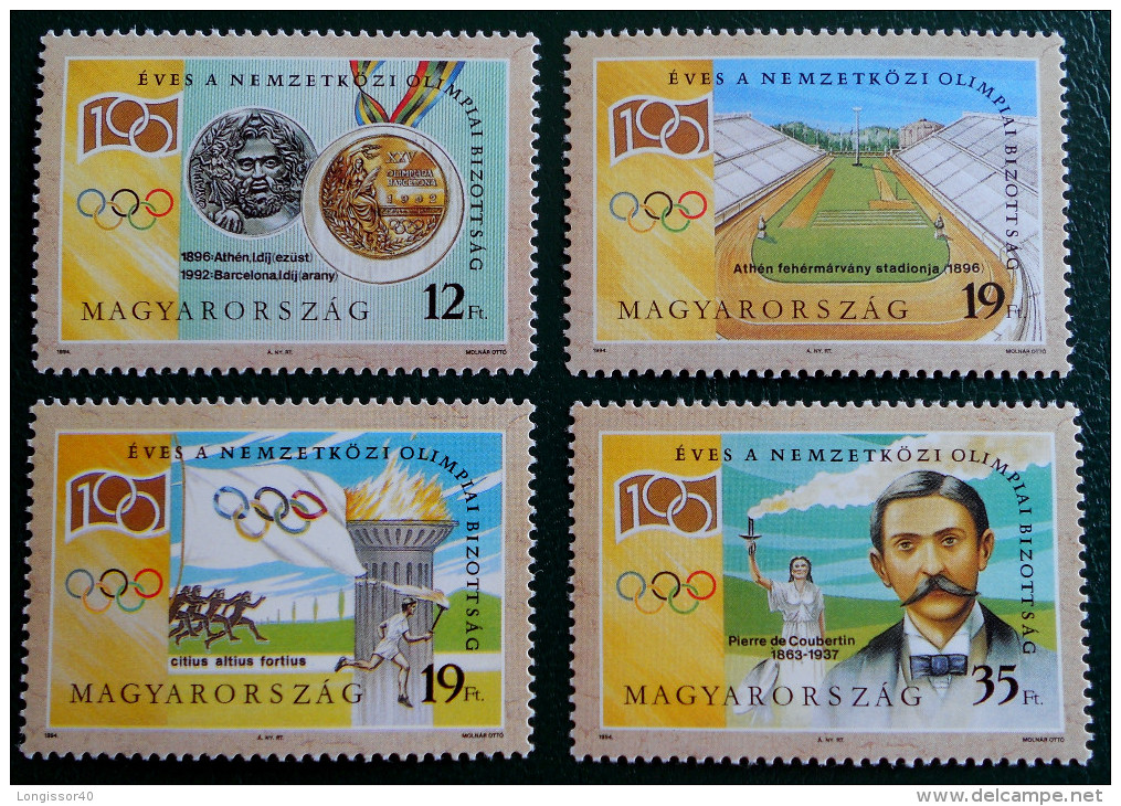 CENTENAIRE DU C.I.O 1994 - NEUFS ** - YT 3461/64 - MI 4294/97 - Unused Stamps