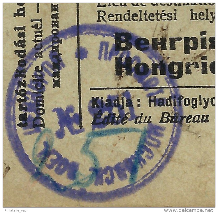 HONGRIE  - CARTE CROIX ROUGE D UN PRISONNIER DE GUERRE 1917  + CENSURE DE VIENNE    A ETUDIER - Postmark Collection