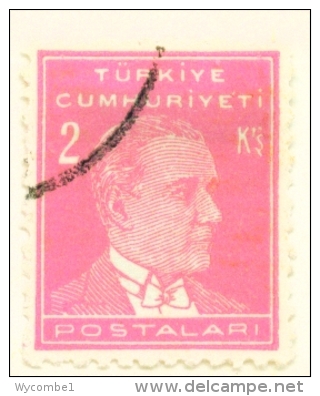 TURKEY  -  1931 To 1954  Kemal Attaturk Definitive  2k  Used As Scan - Oblitérés