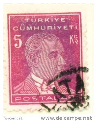TURKEY  -  1931 To 1954  Kemal Attaturk Definitive  5k  Used As Scan - Used Stamps