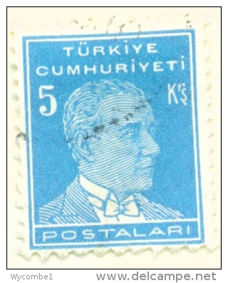 TURKEY  -  1931 To 1954  Kemal Attaturk Definitive  5k  Used As Scan - Gebraucht