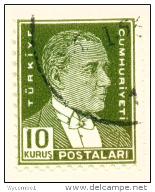 TURKEY  -  1931 To 1954  Kemal Attaturk Definitive  10k  Used As Scan - Oblitérés