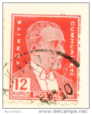 TURKEY  -  1931 To 1954  Kemal Attaturk Definitive  12k  Used As Scan - Used Stamps