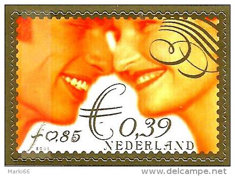 Netherlands - 2001 - Greetings - Five For The Wedding - Mint Self-adhesive Stamp - Nuevos