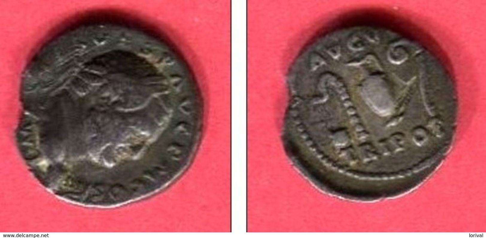 VESPASIEN     DENIER   INSTRUMENT DE SACRIFIVE   ( C 45 )  TB  60 - The Flavians (69 AD To 96 AD)