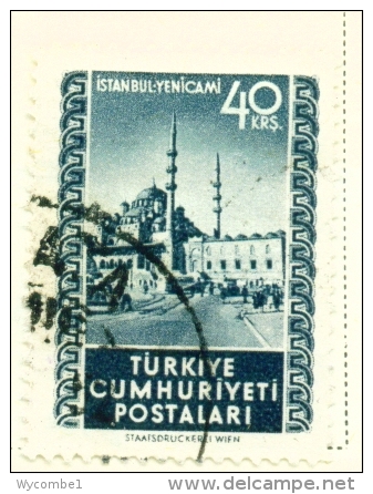 TURKEY  -  1952  Views And Attaturk Issues  40k  Used As Scan - Used Stamps