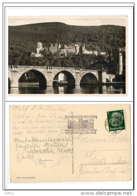 GERMANIA GERMANY 3° REICH HEIDELBERG 1938 - Muenchen