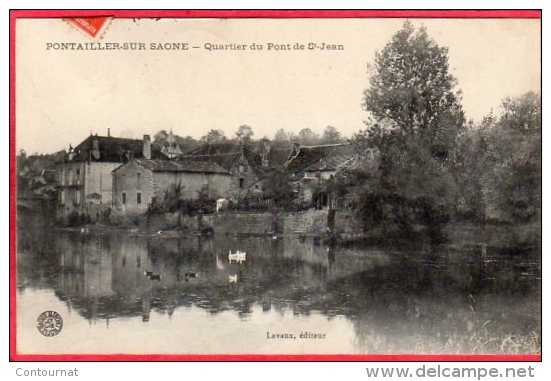 CPA 21 PONTAILLER SUR SAONE Quartier Du Pont St JEAN - Autres & Non Classés