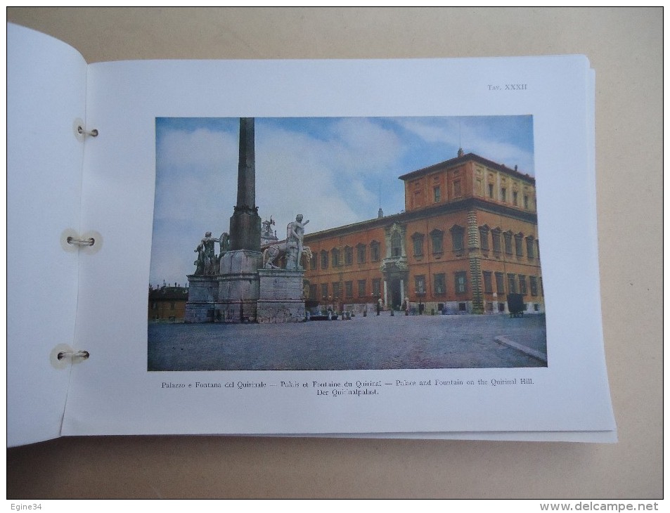 Editore Enrico Verdesi - ROMA - 100 Tavole in Tricromia / 100 Planches Photographies en couleurs