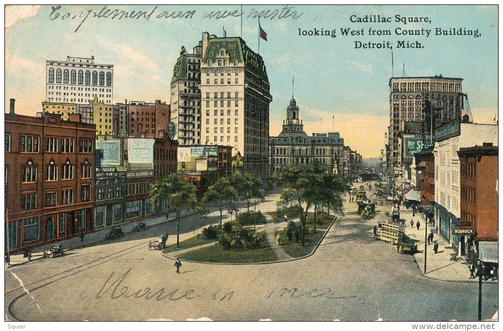 Broadway Looking South, Pantages Theatre. Trams - Tacoma