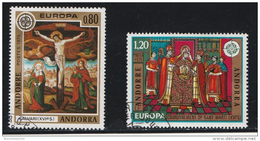 Andorre Français 1975 - Timbres Yvert & Tellier N° 243 - 244 - 245 Et 246 - Usados