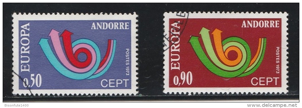 Andorre Français 1973 - Timbres Yvert & Tellier N° 226 - 227 - 230 Et 233 - Usados