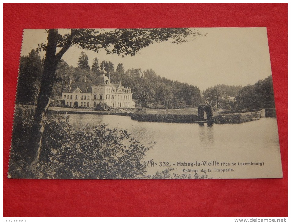 HABAY-LA VIEILLE   -   Château De La Trapperie    -  1920      -  (2 Scans) - Habay