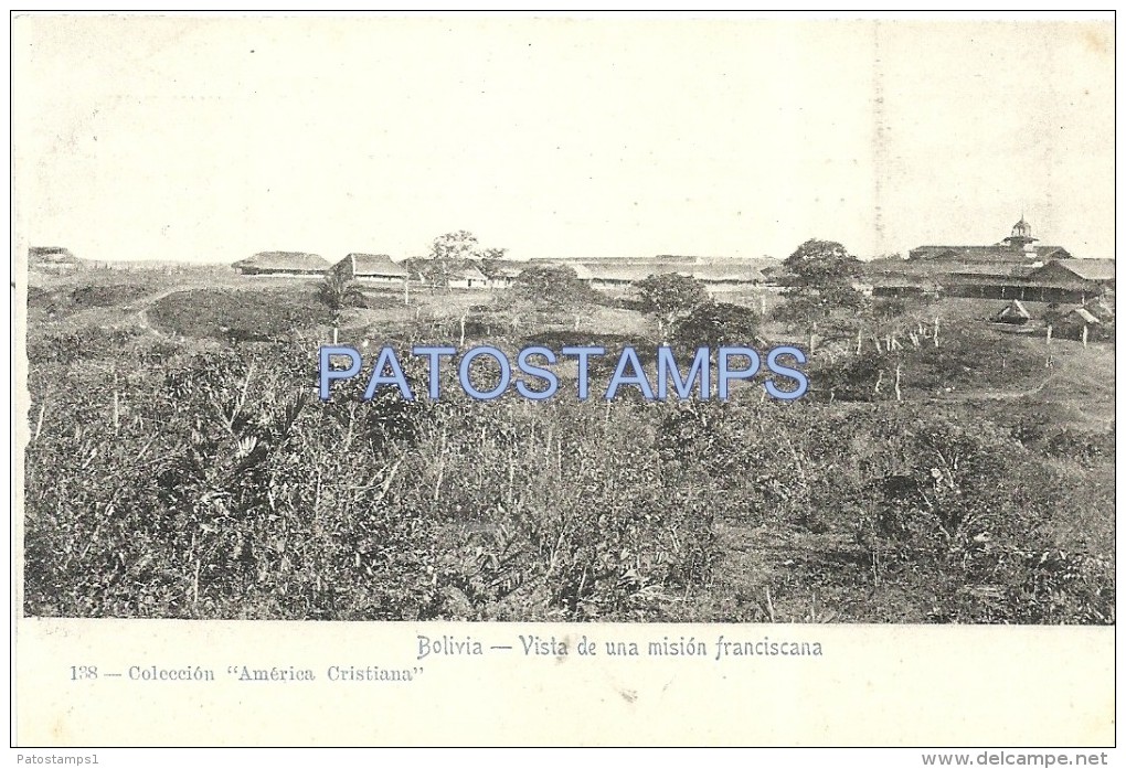 2069 BOLIVIA RELIGIOUS VIEW OF A FRANCISCAN MISSION POSTAL POSTCARD - Bolivien