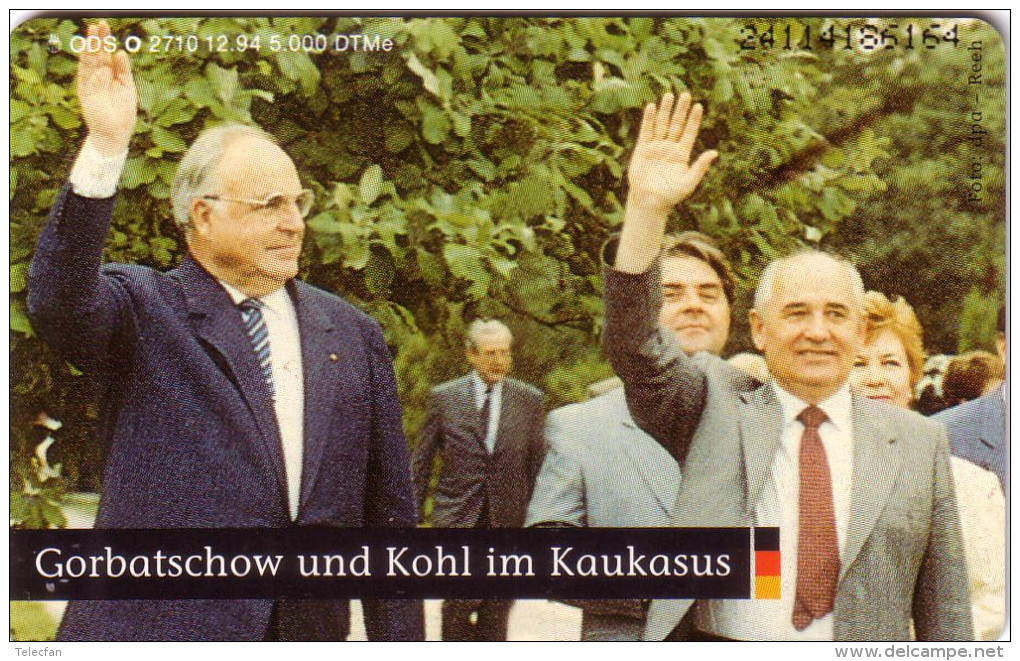 ALLEMAGNE GERMANY PRIVEE KOHL GORBATCHEV 3DM - O-Series: Kundenserie Vom Sammlerservice Ausgeschlossen