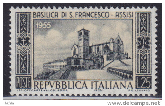 1228(12). Italy, 1955, Basilica Of San Francesco D'Assisi, MNH (**) Michel 947 - 1946-60: Nuovi