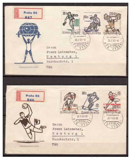 Tschechoslowakei / CSSR , FDC , 1963 , Mi. Nr. 1377 - 1382 , Weitere Scans - FDC