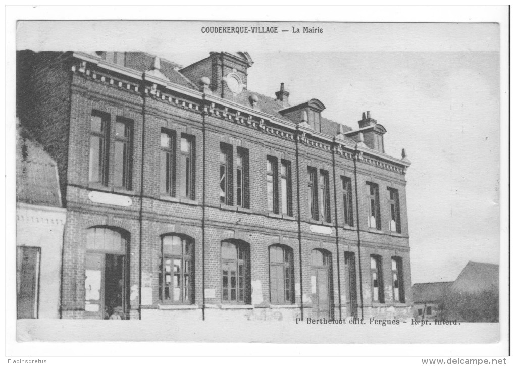 Coudekerque-Village (59) - La Mairie. Bon état, Correspondance Au Dos. - Coudekerque Branche