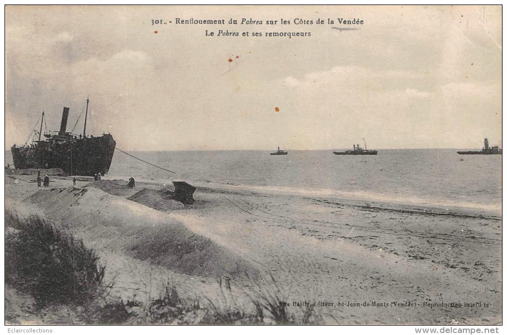 Les Sables D'Olonne   85    Naufrage  Et Renflouement Du Pohera - Sables D'Olonne