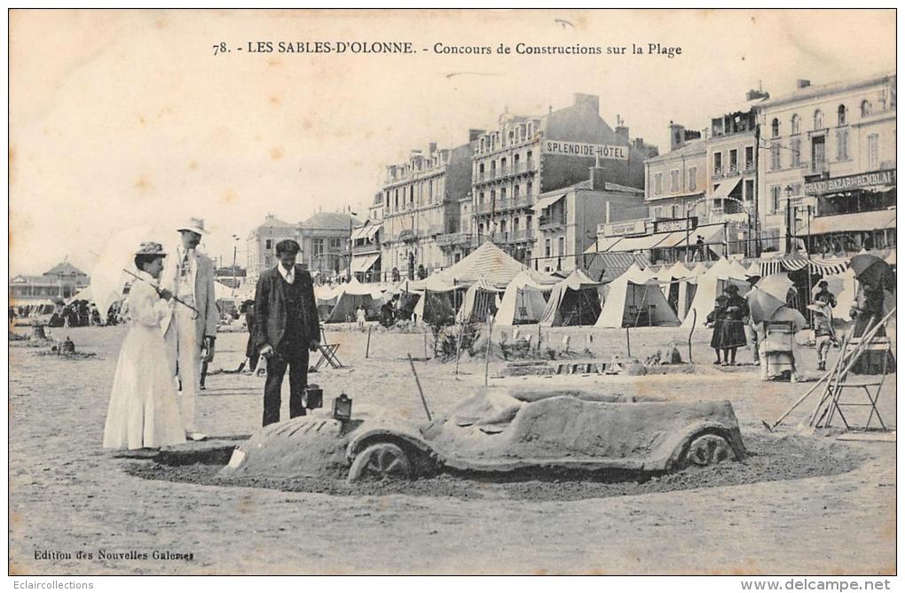 Les Sables D'Olonne   85     Concours De Construction De  Sable - Sables D'Olonne