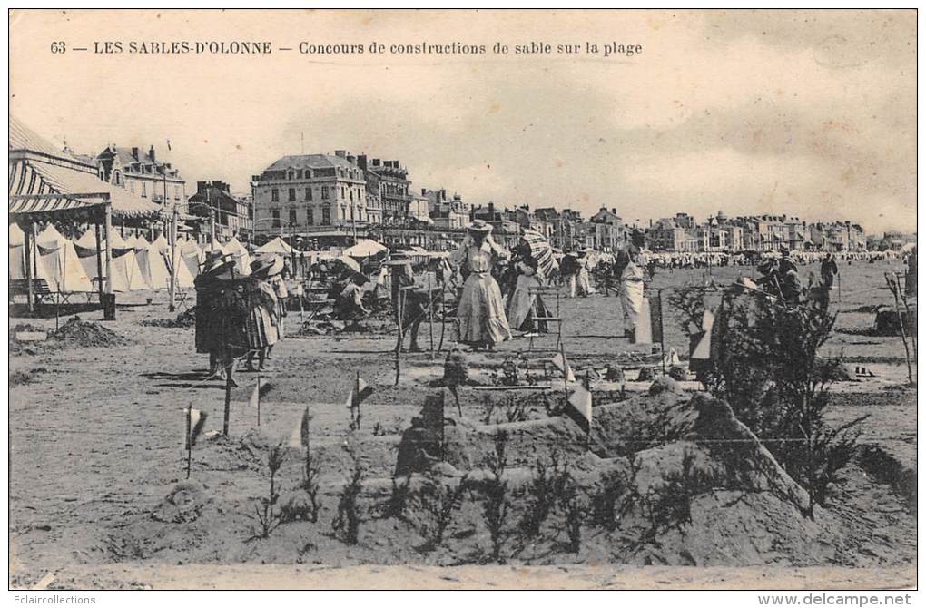 Les Sables D'Olonne   85     Concours De Construction De  Sable Sur La Plage - Sables D'Olonne