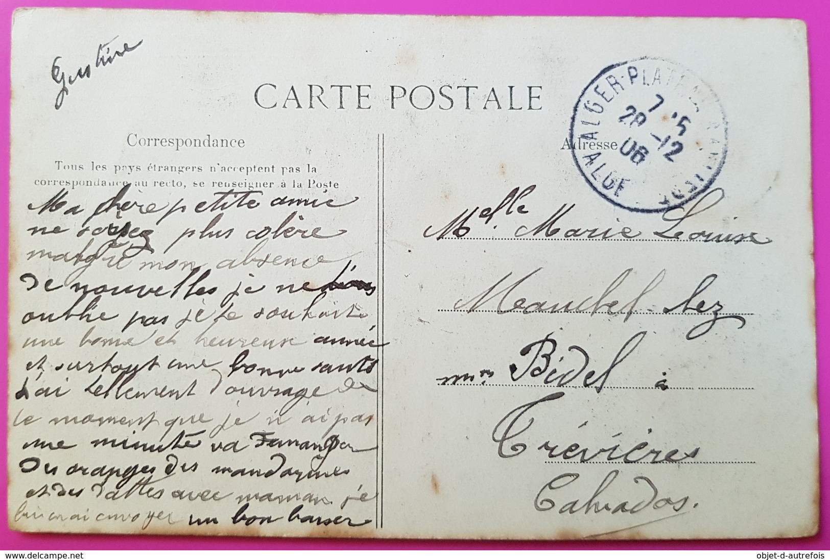 Cpa Alger Ouled Nayls De Biskra 1906 Carte Postale Algérie N° 50 Mauresque Fatma - Femmes