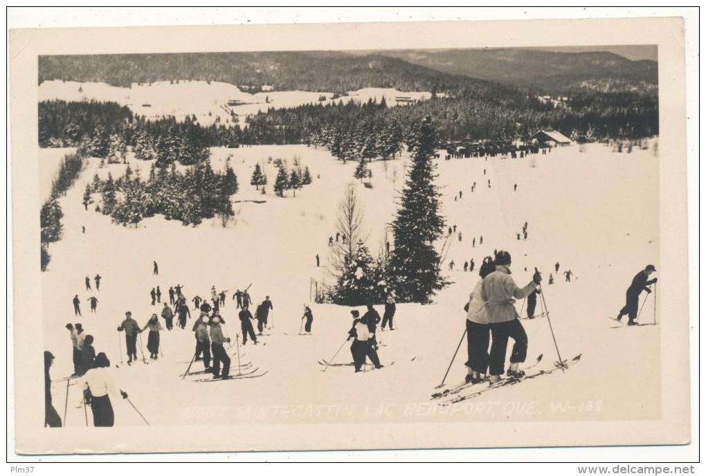 QUEBEC - Le Mont St Castin - Carte Photo - Sports D'Hiver - Québec – Les Portes