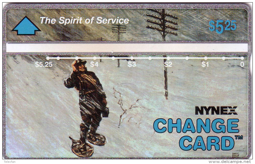 USA NYNEX HOLOGRAPHIQUE  LANDIS SPIRIT OF SERVICE N° 401A...MINT NEUF - Cartes Holographiques (Landis & Gyr)