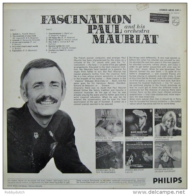 * LP *  PAUL MAURIAT - FASCINATION  (Holland 1978 EX-!!!) - Instrumental