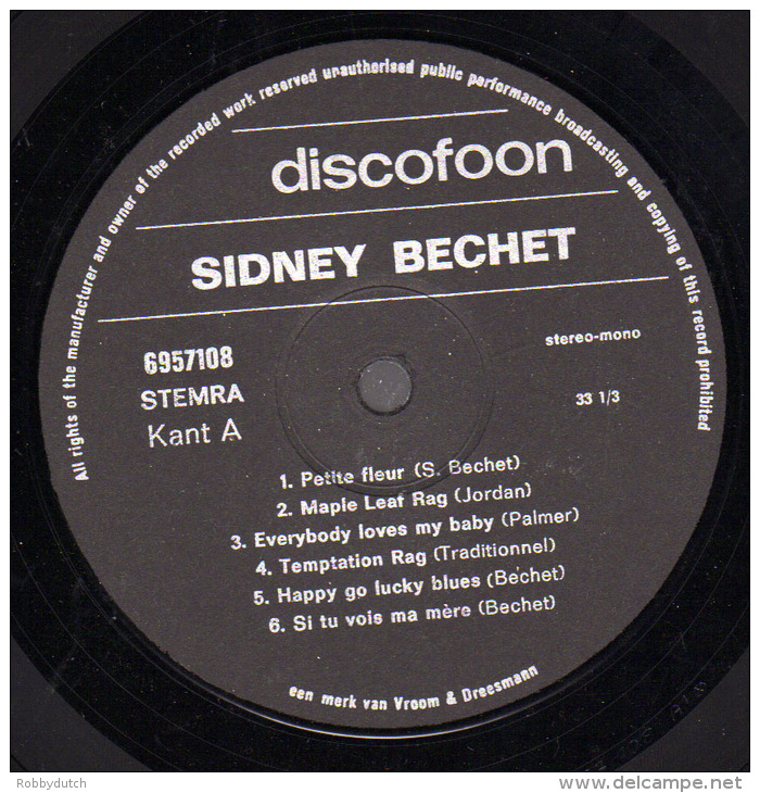 * LP *  SIDNEY BECHET - PETITE FLEUR (Holland - Jazz